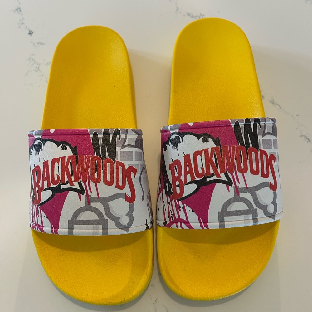 Backwoods slides, yellow size 6m